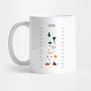 Seasons Through the Year - 2020 Calendar Mug